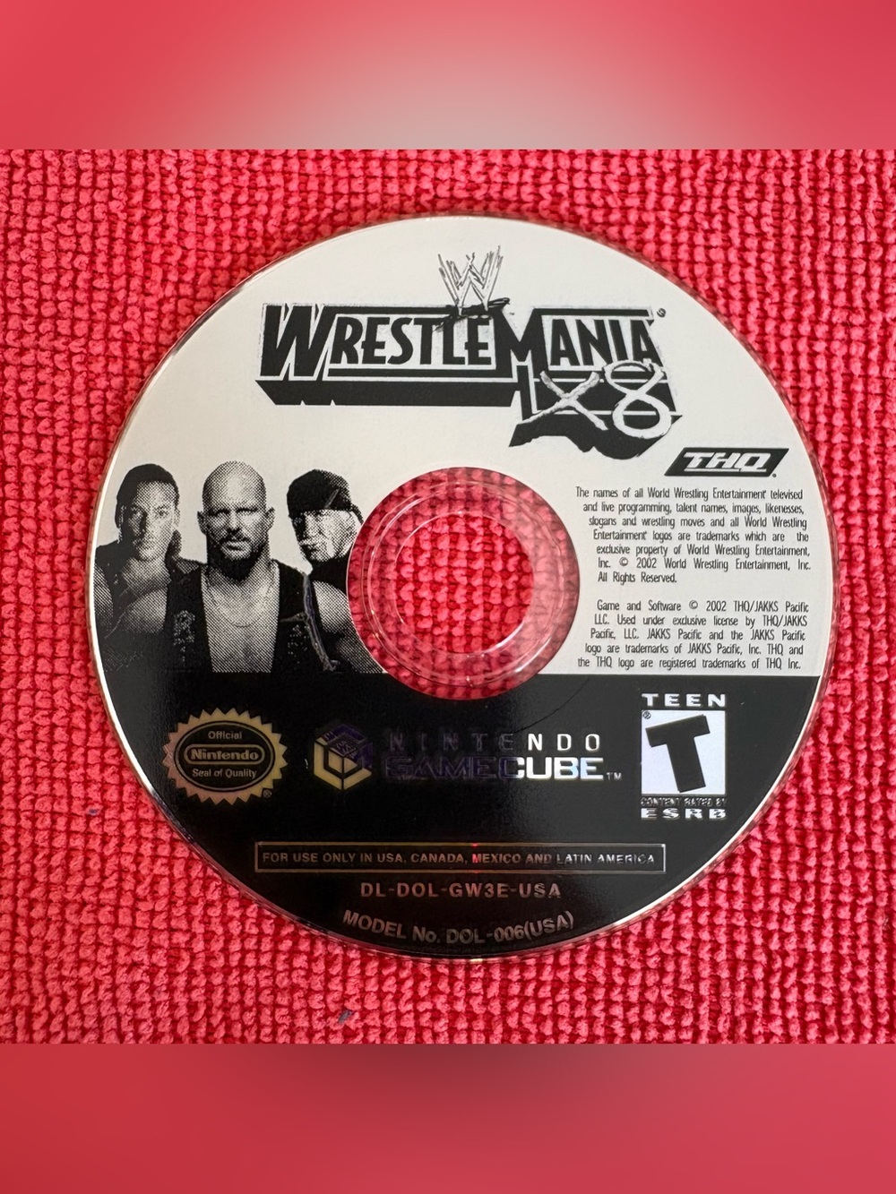 WWE WrestleMania X8 (Nintendo GameCube, 2004) Disc Only - Tested & Works
